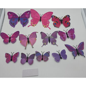 Butterfly Decorative Pins - Colorful (12 Pack) - NEW
